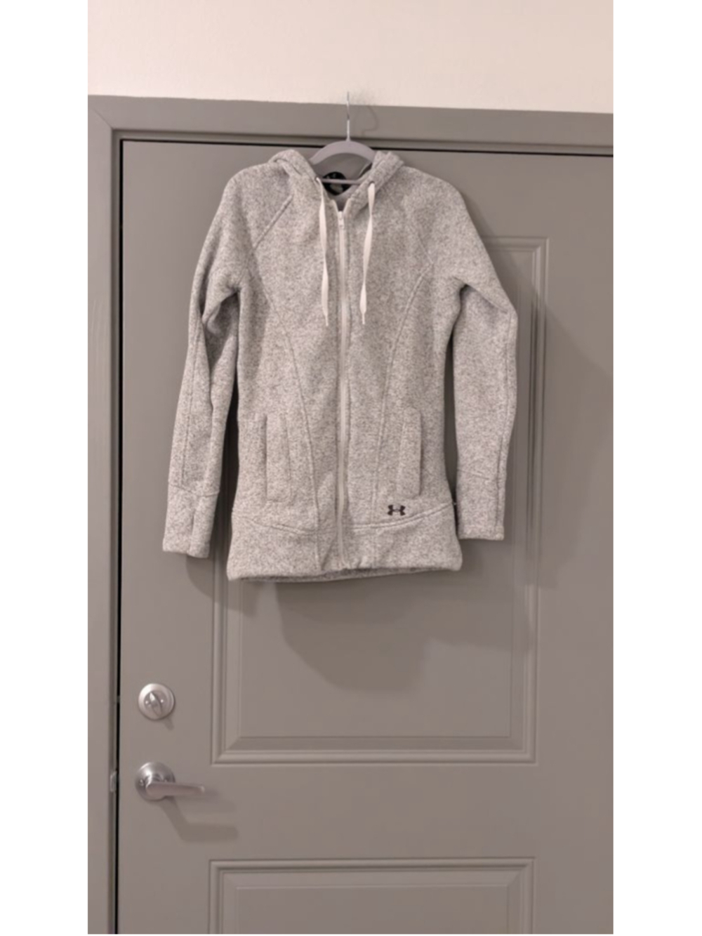 Women's Under Armour Gray Full-Zip Hoodie Sweatshirt S